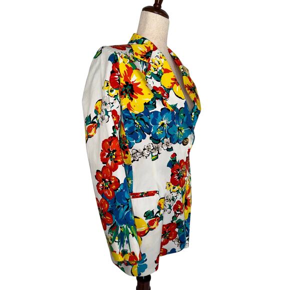ESCADA floral blazer 100% cotton - size 38 (M) - Picture 3 of 12